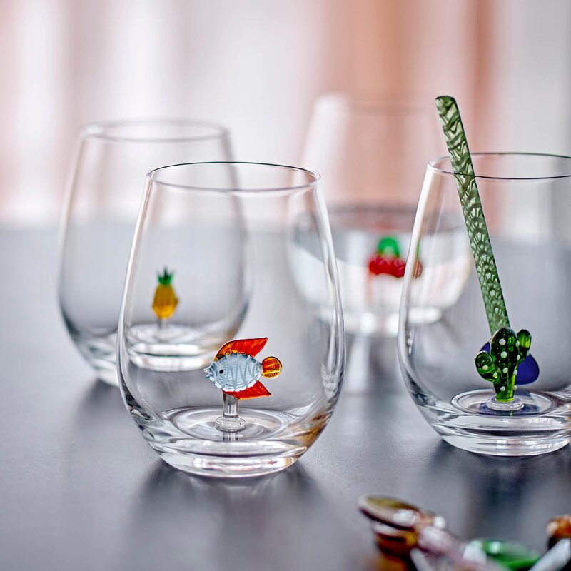 Bloomingville Misa vannglass 56 cl ananas