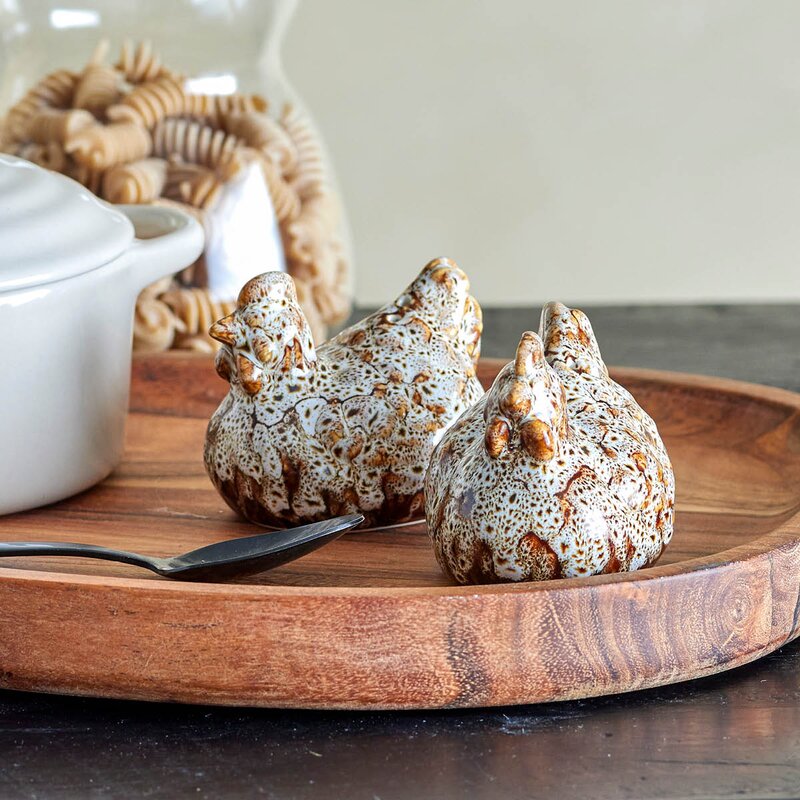 Bloomingville Salt og pepperbøssesett Chicky 2 cl 2 stk hvit