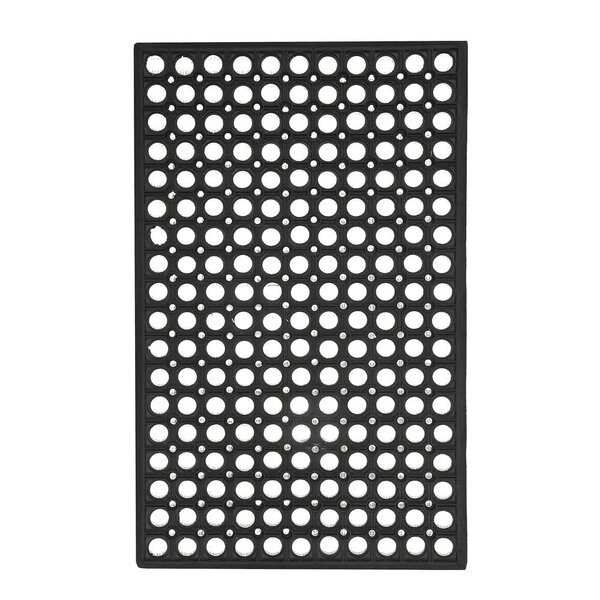 Lone Tepper 1105 gummi dørmatte 45x75 cm svart