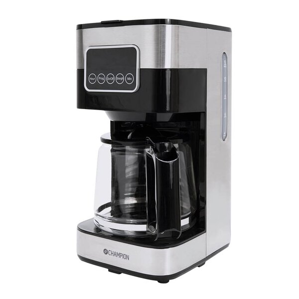 CHAMPION Kaffetrakter digital 12 kopper 1,5L KB400 rustfri