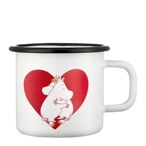 Muurla Mummikopp emalje 37 cl hjerte rød