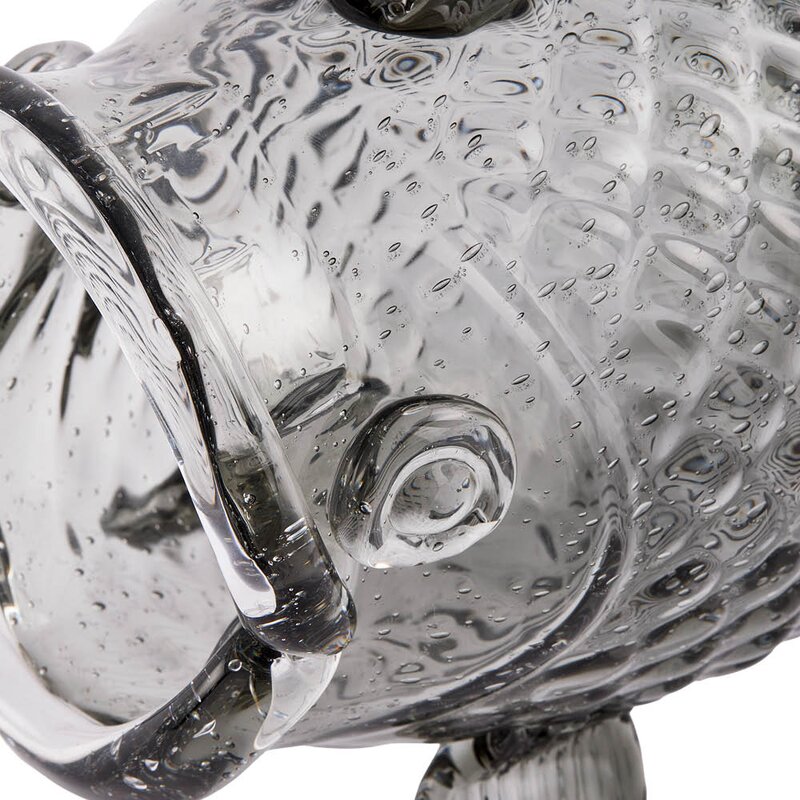 Pols Potten Fat Fish krukke 38 cm mørkegrå
