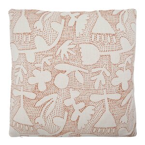 House Doctor Sari putetrekk i bomull 50x50 cm off-white/brun