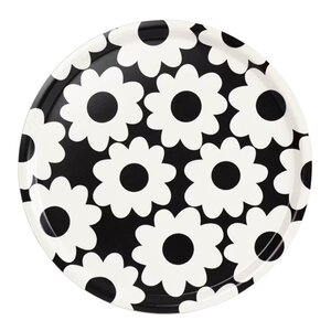 Rotor Design Flora serveringsbrett 38x38 cm svart/hvit