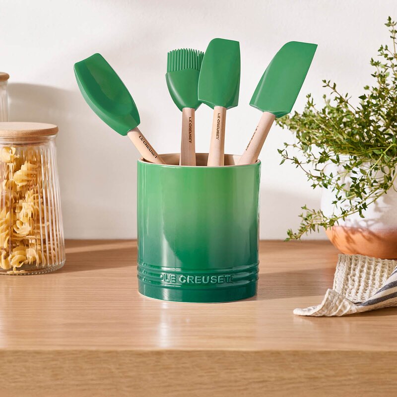 Le Creuset Signature bestikk- og redskapskrukke 1,1L bamboo