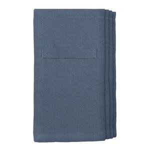 The Organic Company Serviett i bomull 20x20 cm 4 stk gråblå