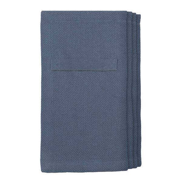 The Organic Company Serviett i bomull 20x20 cm 4 stk gråblå