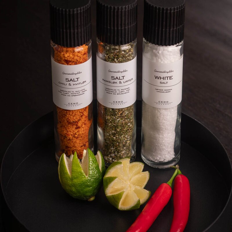 Cemo Gourmet kvern med white salt 