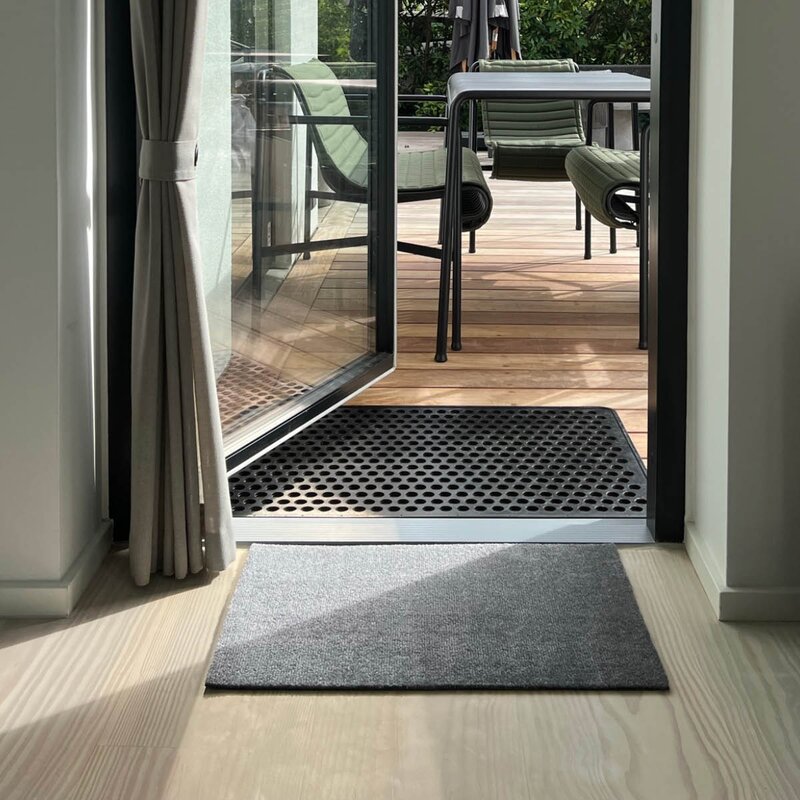 Tica Copenhagen Unicolor gulvmatte 40x60 cm steelgrey