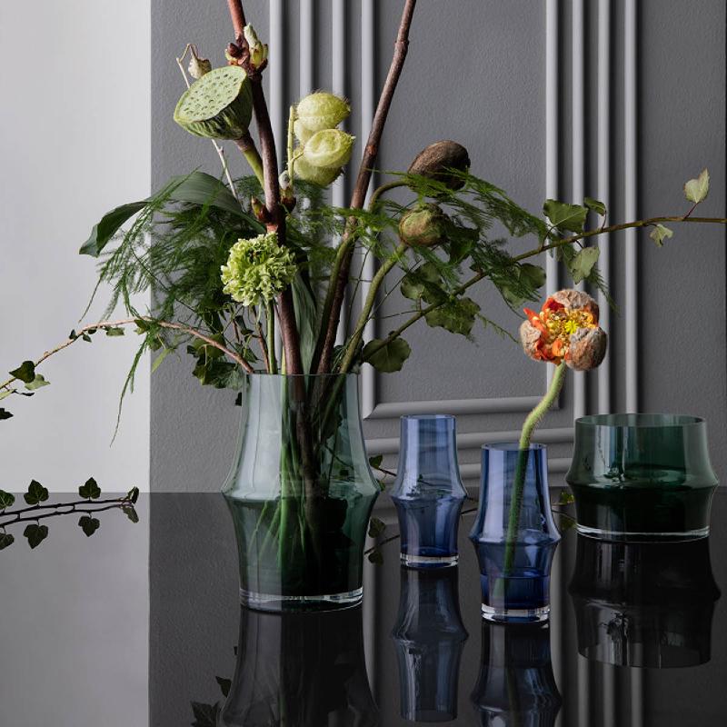 Holmegaard ARC vase 15 cm mørk blå