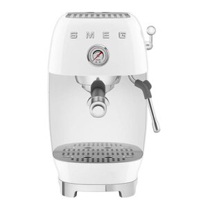 SMEG Manuell espressomaskin med Cold Brew ECF03 hvit