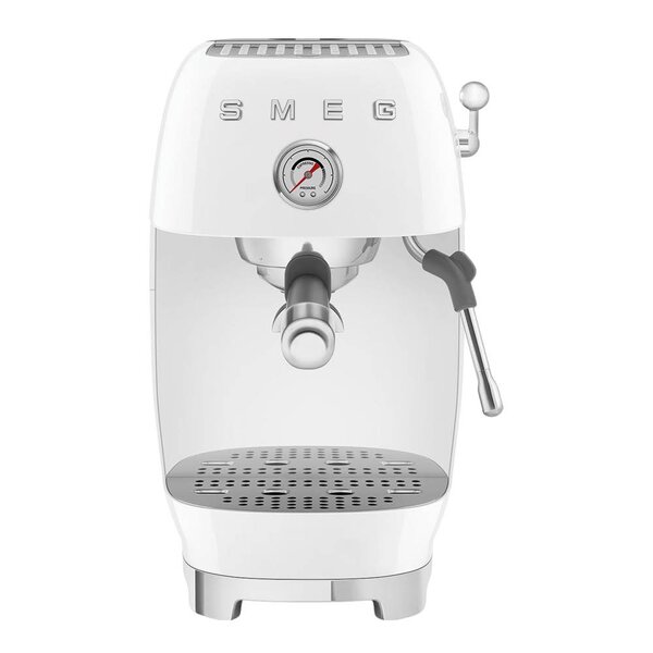 SMEG Manuell espressomaskin med Cold Brew ECF03 hvit