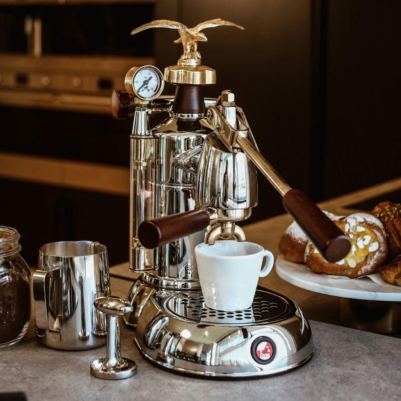 La Pavoni Lever espressomaskin 0,8L expo stål