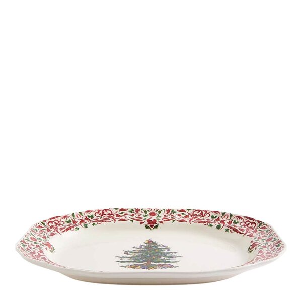 Spode Christmas Tree Yuletide rektangulært fat 36 cm