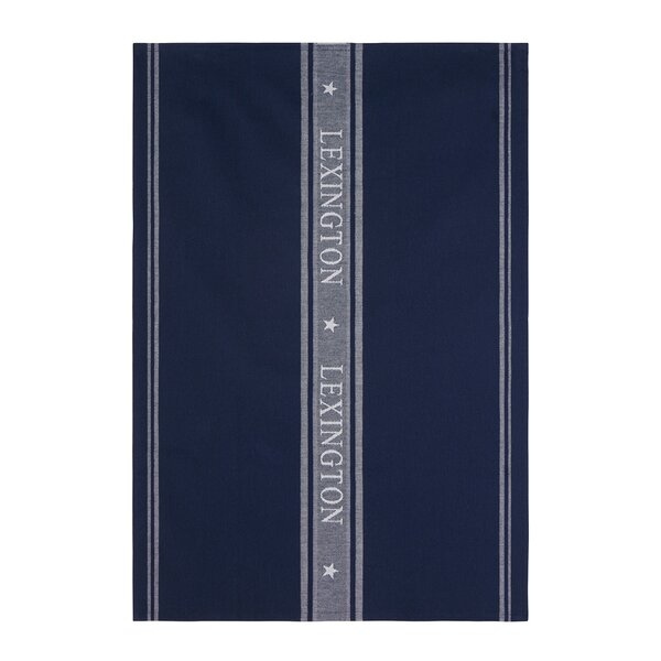 Lexington Icons kjøkkenhåndkle stjerne 70x50 cm hvit/dress blå