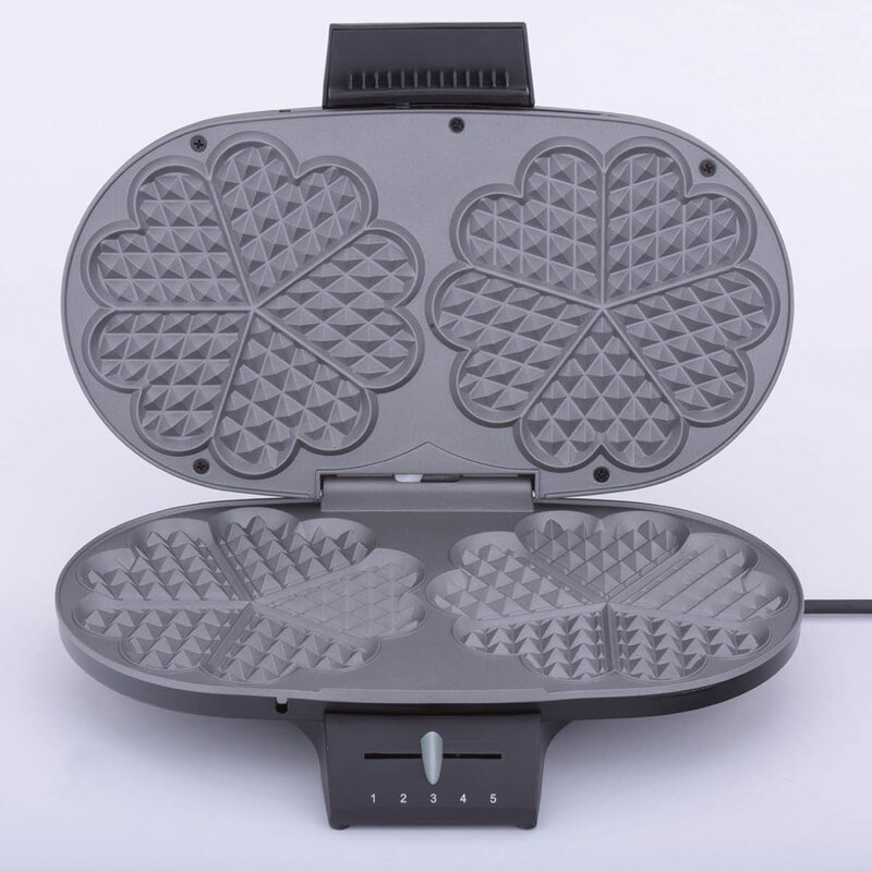 Cloer Cloer Waffle dobbelt vaffeljern CL1320 svart