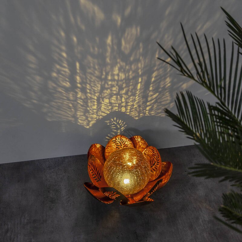 Star Trading Lilly solcelleddekorasjon 482-80 12x24 cm rav