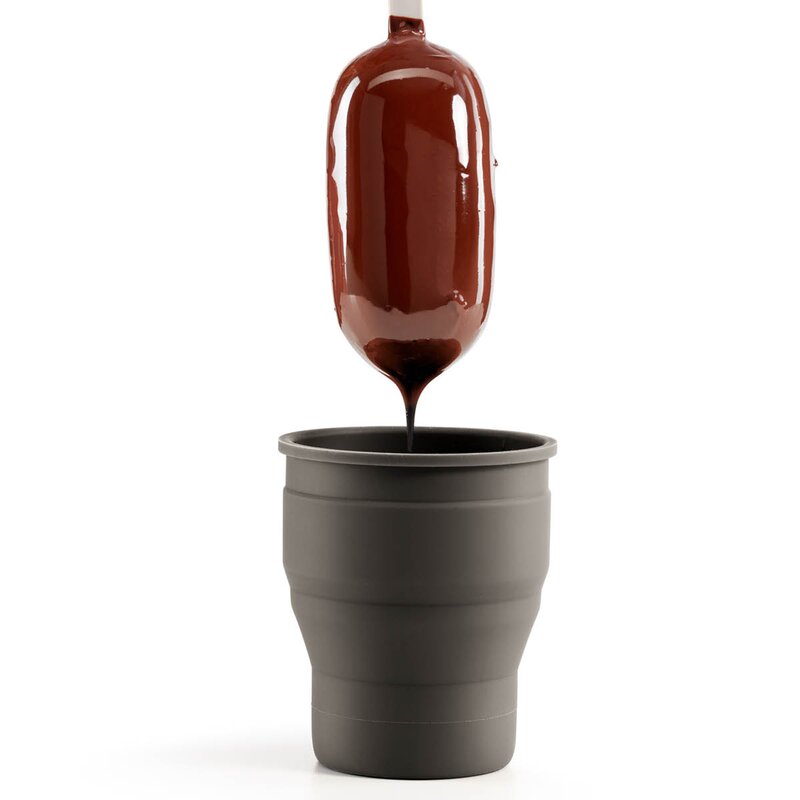 Lékué Klassisk iskremform 4 stk brun