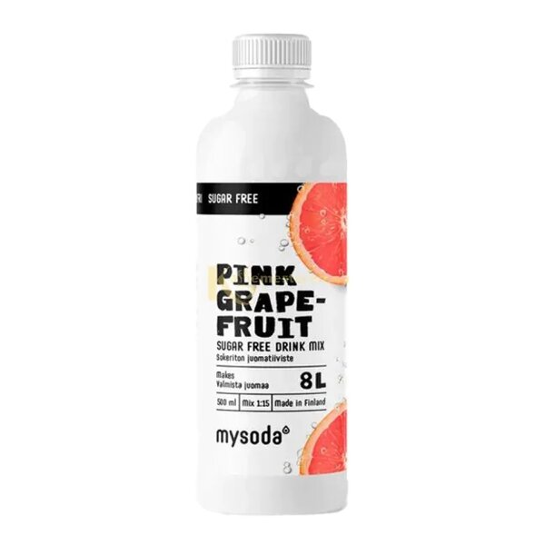 MySoda Drinkmix smak Pink Grapefrukt sukkerfri 500 ml