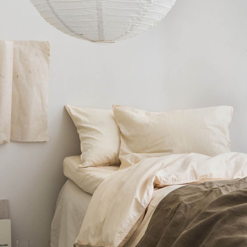 Midnatt Sorbetto putetrekk 50x70 cm 2 stk lysegul