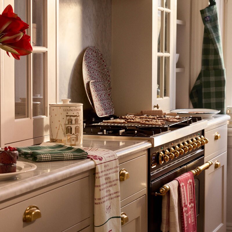 Lexington Original kjøkkenhåndkle Christmas Fudge 50x70 cm hvit/rød/grønn