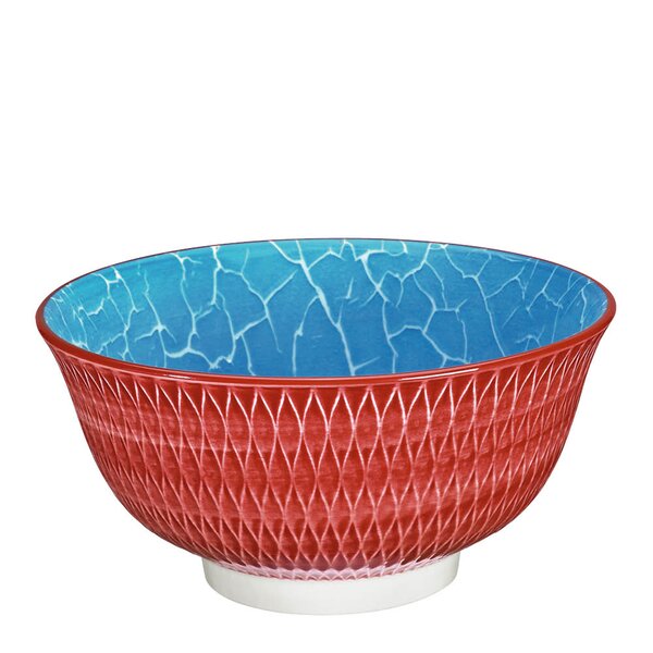 Cilio AMICI skål 85 cl 18 cm rombe rød