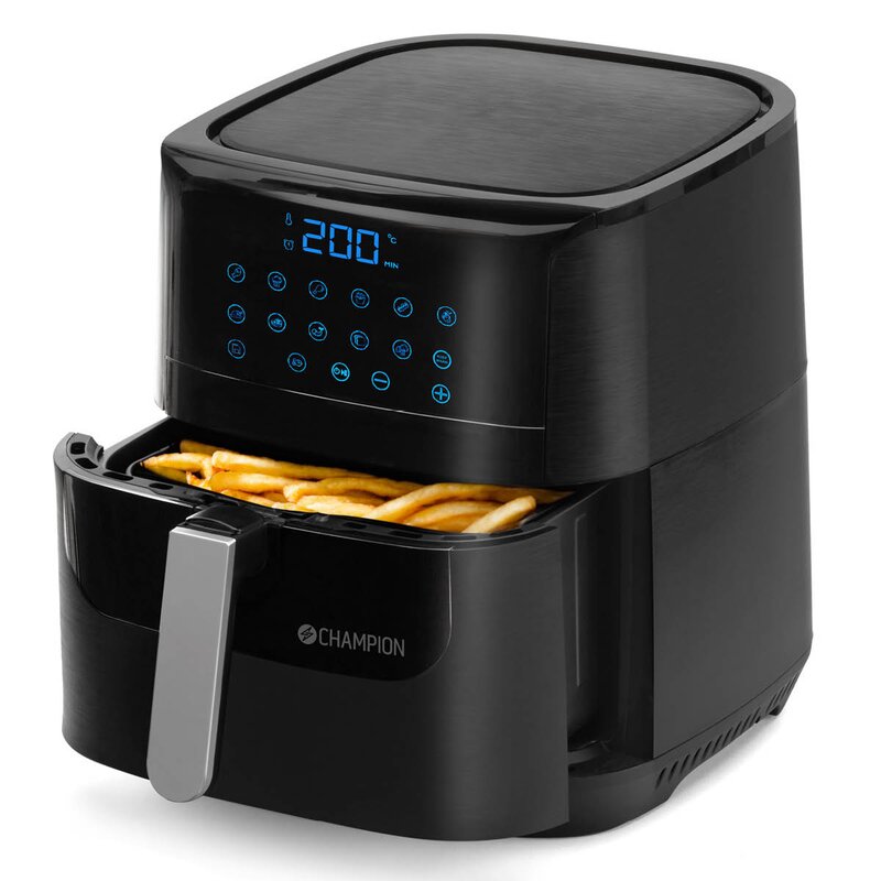 CHAMPION Airfryer XL Ceramic 5,5L 1800W AF600 svart