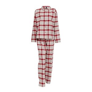 Høie Gabriel flanell pyjamas dame str S rød