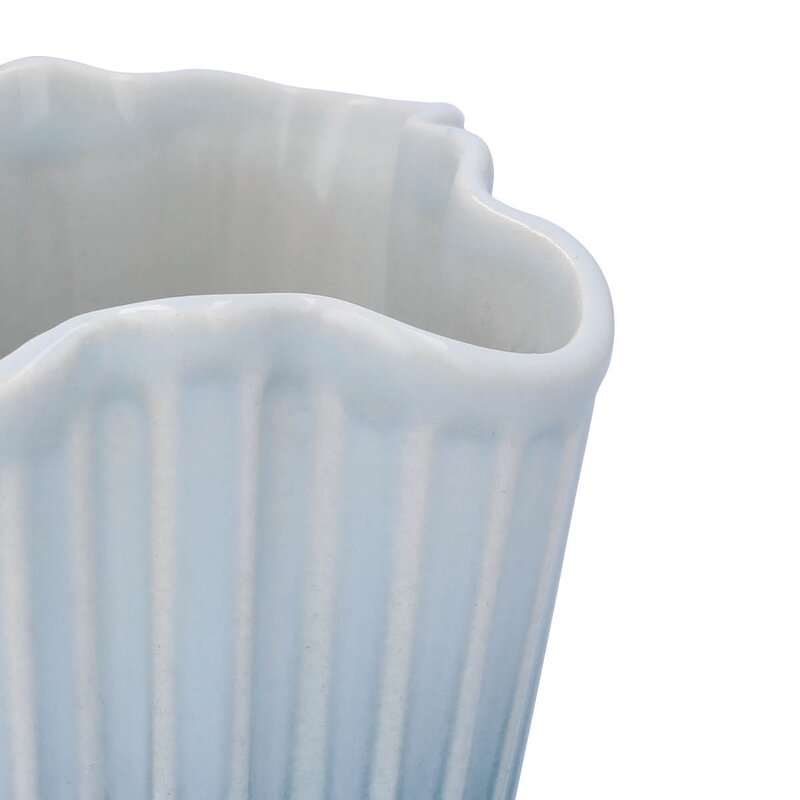 Kähler Hammershøi unfold vase 16,5 cm blå