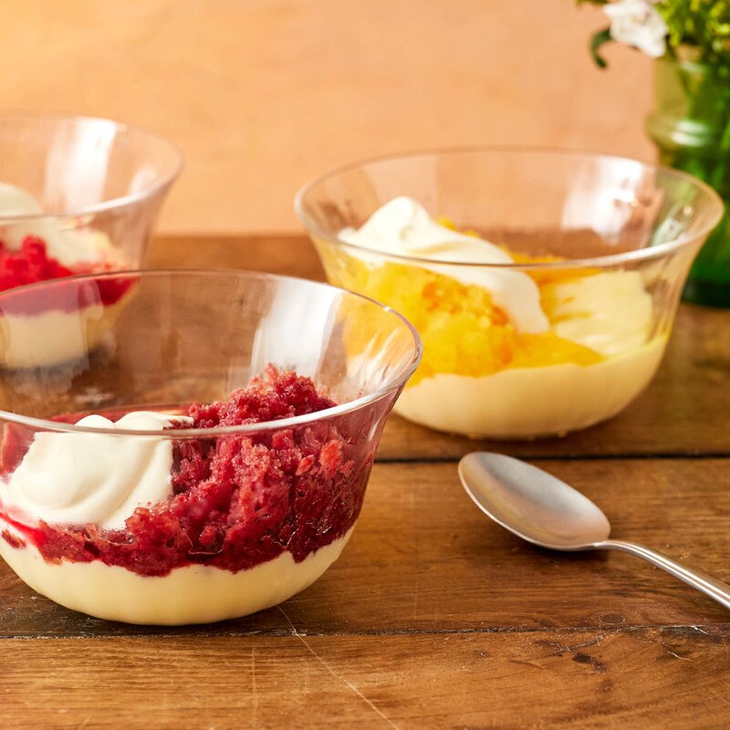 Jamie Oliver Big Love dessertskåler i glass 14 cm 4 stk riflet klare