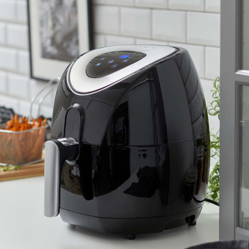 Severin Airfryer 1500W 3,2L svart/sølv