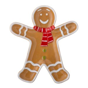 Bloomingville Ginnie serveringsfat 18x2x16 cm pepperkakemann