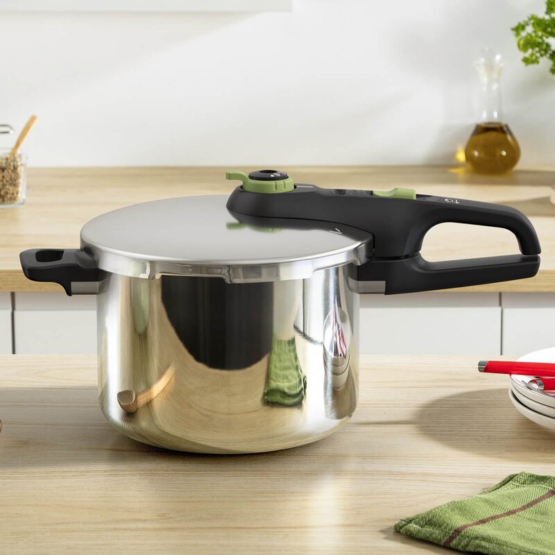 Tefal Secure Trendy trykkoker m/dampkurv 6L