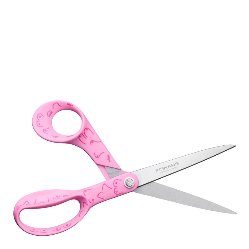 Universal Scissor 21 cm, Pink Ribbon - Fiskars @