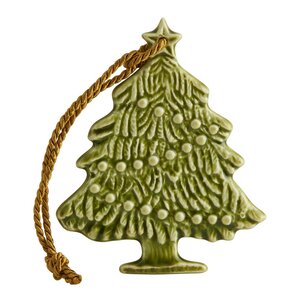 Bordallo Pinheiro Juleornament juletre 9 cm grønn