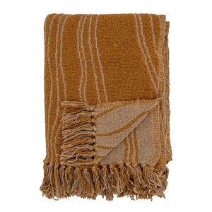 Bloomingville Pledd Ginna 160x130 cm brun