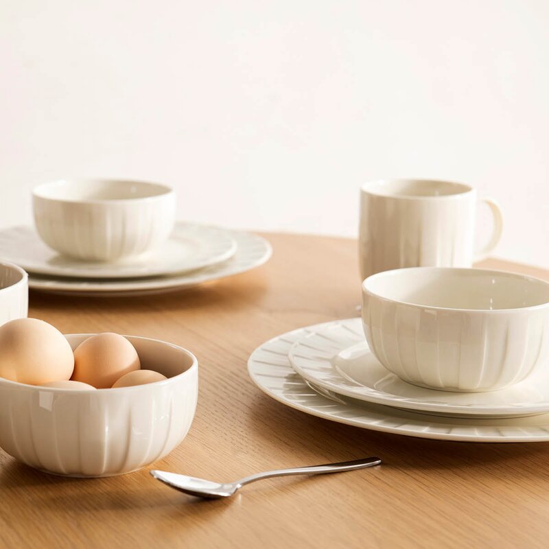 Stiernholm Senja tallerken 27 cm hvit