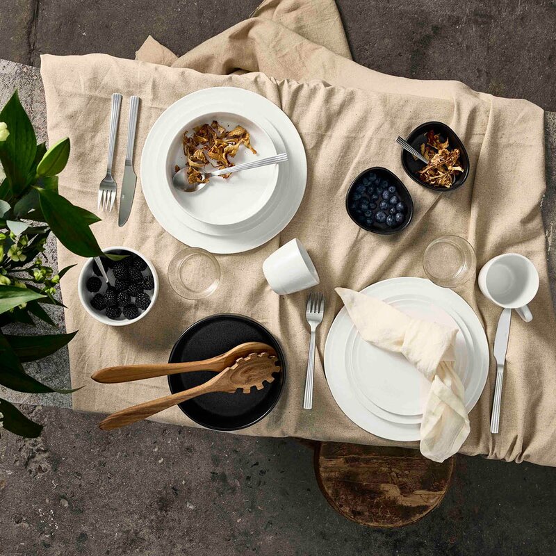 Aida RAW Pure Porcelain tallerken 28 cm hvit