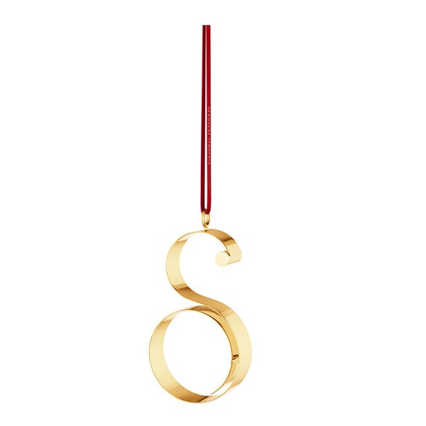 Georg Jensen Ornament pyntebokstav S gull
