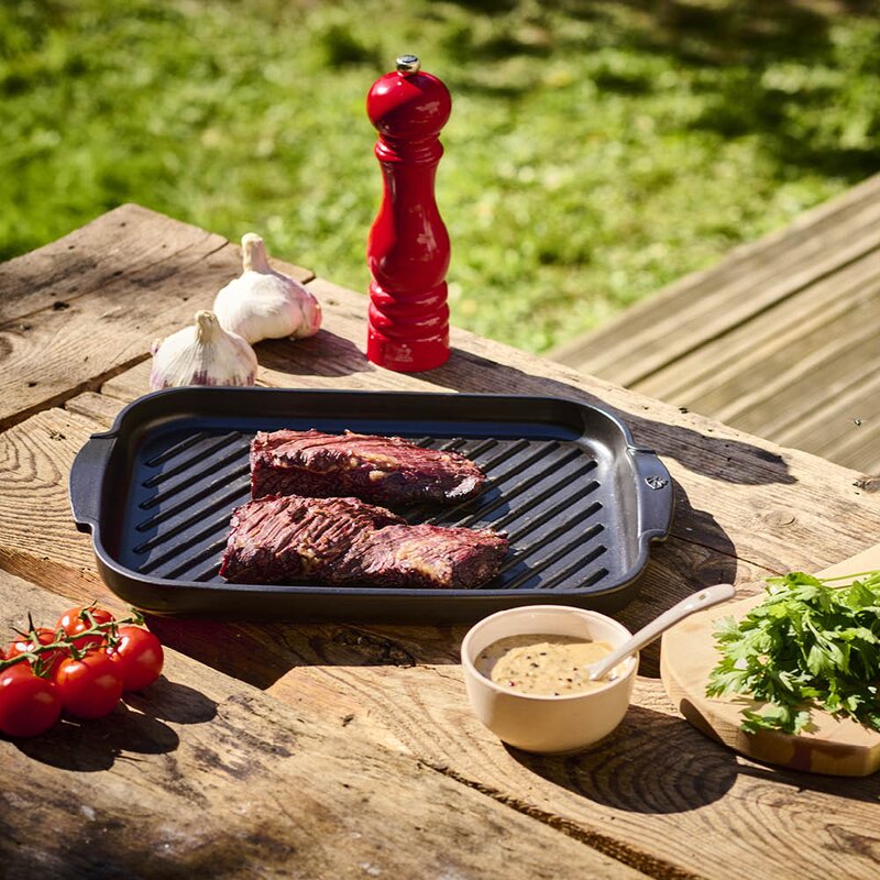 Peugeot Grill2Table rillet grillplate 38x26 cm svart