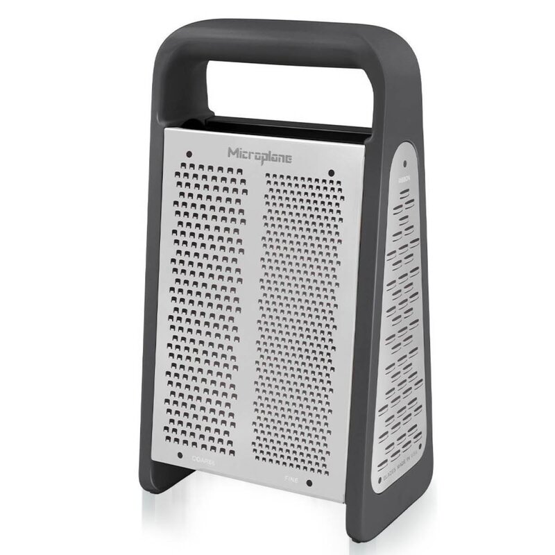 Microplane Professional rivjern Box Grater PureCut 5-i-1 mørk grå