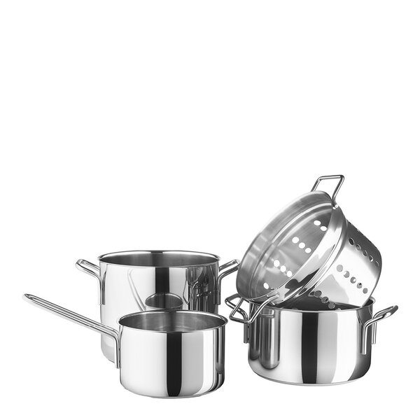 Eva Trio Stainless Steel grytesett 4 deler