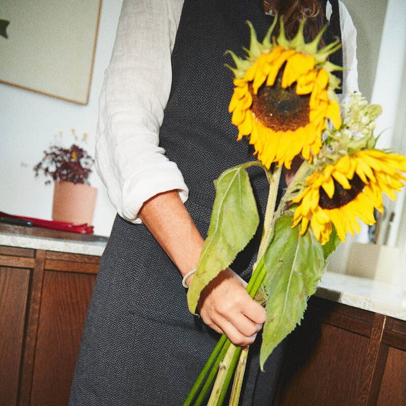 Rosendahl Garn forkle one size mørk grå