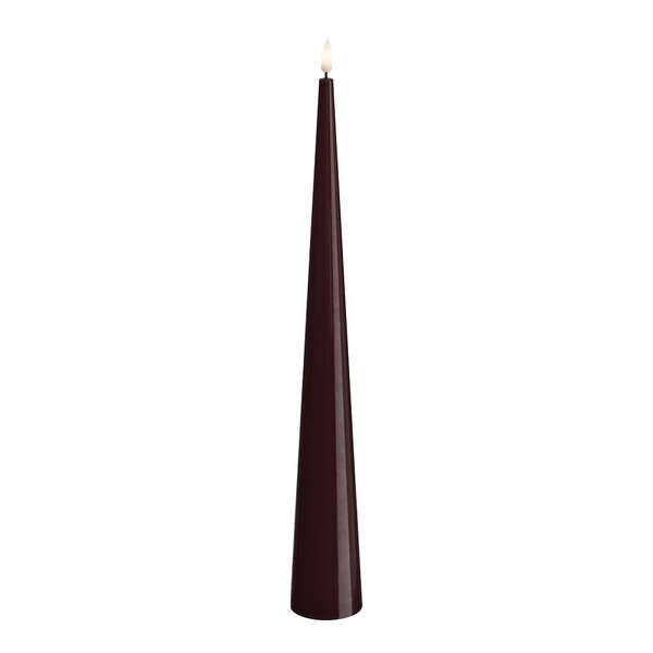 DeluxeHomeart LED kjeglelys 5 x 38 cm bordaux rød