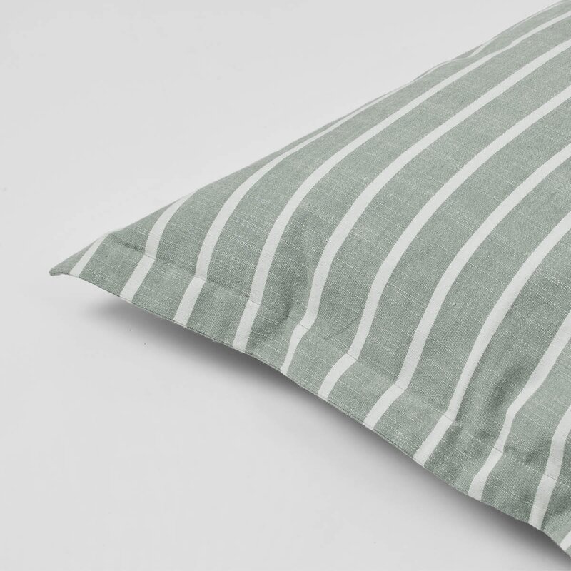 Broste Copenhagen Marta putetrekk 50x50 cm Agave Green/Light Beige