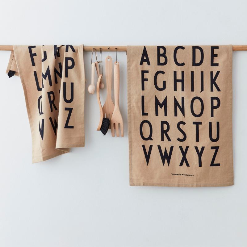 Design Letters Favourite kjøkkenhåndkle beige 