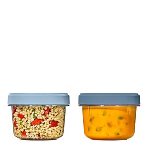 Oxo Twist & Stack oppbevaringsboks 59,2 cl 2 stk klar/blå