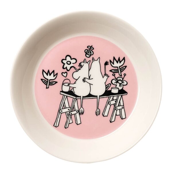MoominArabia - Asjett 15 cm Kjærlighet rosa 30 år