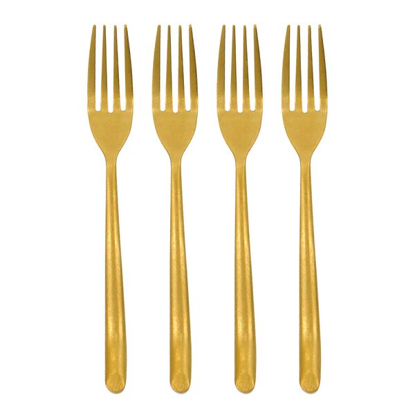 Nicolas Vahé Kakegaffel 15 cm 4 stk antikk gullfinish