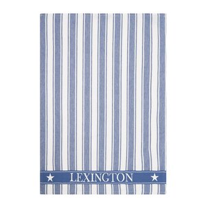 Lexington Icons stripet kjøkkenhåndkle m/vaffelstruktur 50x70 cm blå/hvit